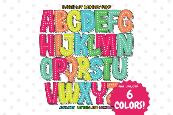 Bubble Dot Rainbow: A Playful Color Font for Vibrant Design