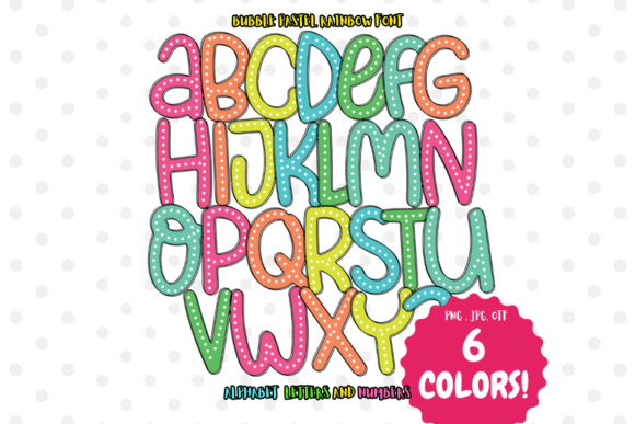 Bubble Pastel Rainbow: A Whimsical Font for Vibrant Design