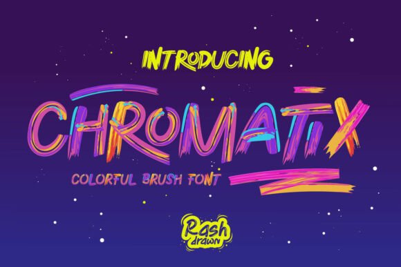 Chromatix: The Vibrant Brush Font for Bold Design
