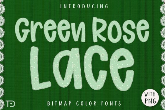 Elevate Your Designs with the Charm of Green Rose Lace