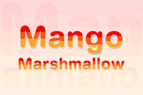Mango Marshmallow: A Color Font for Joyful Design