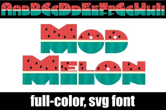 Mod Melon: A Bold Geometric SVG Font for Modern Branding