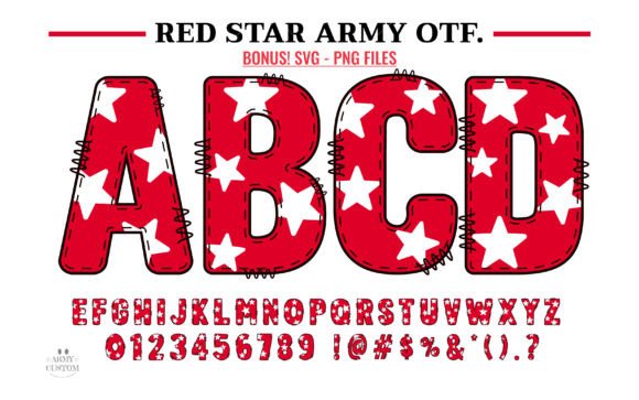 Red Star Army: Elevating Visual Communication with Distinctive Typography