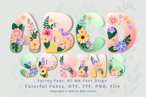Spring Floral Font: Elevate Your Seasonal Designs