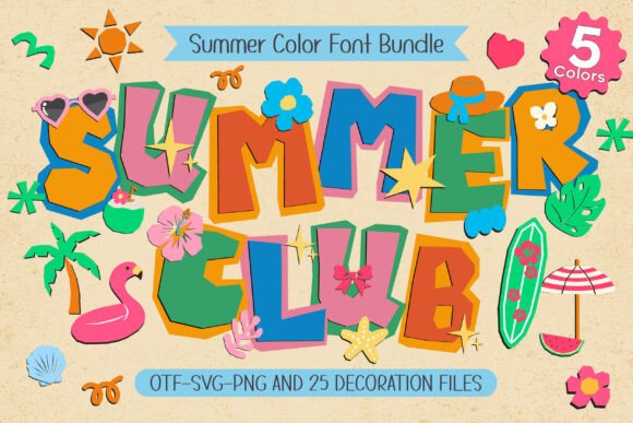 Summer Club: Energize Your Designs with Playful Typography