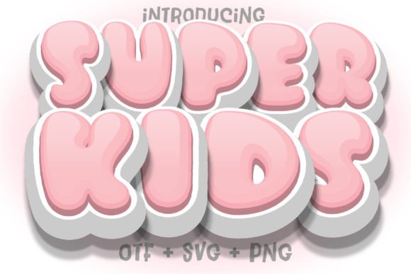 Super Kids: A Playful Font for Engaging Design