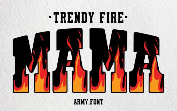 Trendy Fire: The Typeface That Brings Blazing Energy to Modern Design