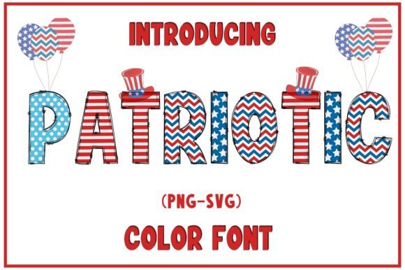 Unlock Creative Energy with the Patriotic USA Flag Font