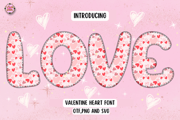 Valentine Heart: Elevating Design with Romantic Typography
