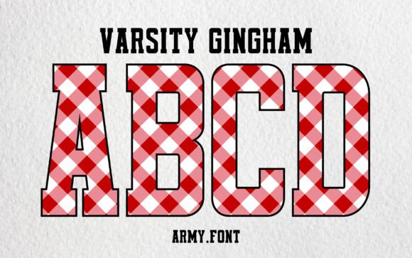 Varsity Gingham: Elevating Design with Academic Flair