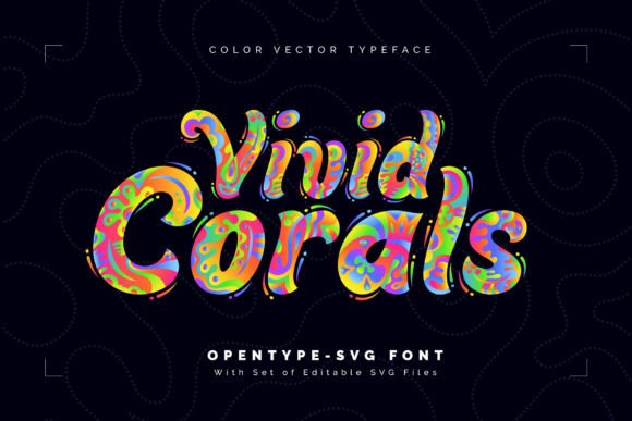 Vivid Corals: Elevate Your Creative Projects with Colorful Typography